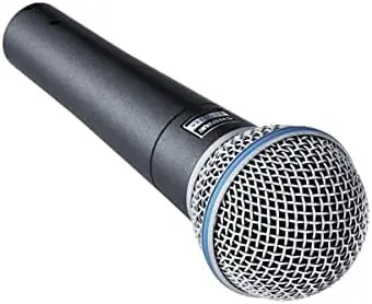 Shure BETA 58A Vocal Microphone - Single Element Supercardioid Dynamic Mic for Stage and Studio, Includes A25D Adjustable Stand Adapter, 5/8” to 3/8” (Euro) Thread Adapter and Storage Bag - Image 8