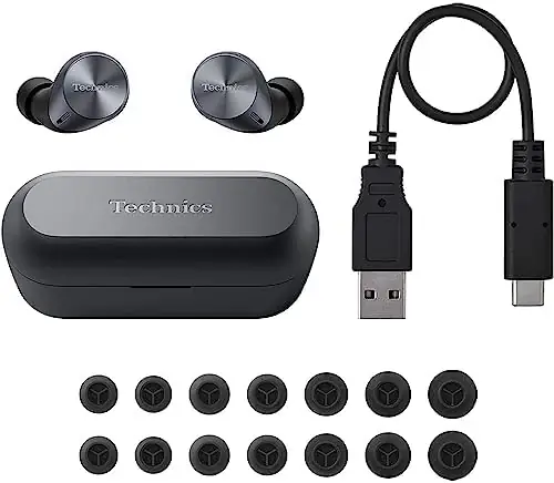 Technics HiFi True Wireless Multipoint Bluetooth Earbuds with Advanced Noise Cancelling, Impressive Call Quality Using JustMyVoice Technology, Alexa Built in, EAH-AZ60-K (Black) - Image 7