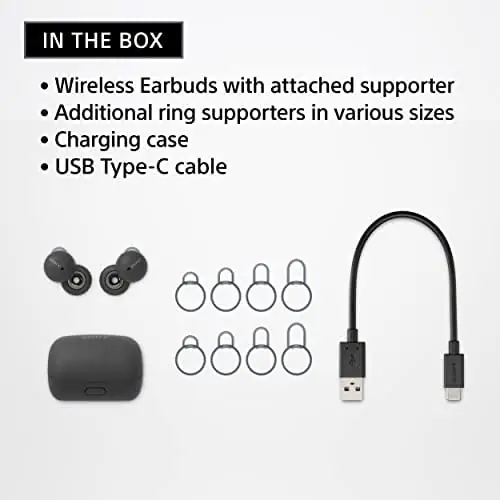 Sony LinkBuds Truly Wireless Earbud Headphones with an Open-Ring Design for Ambient Sounds and Alexa Built-in, Bluetooth Ear Buds Compatible with iPhone and Android, Gray - Image 4