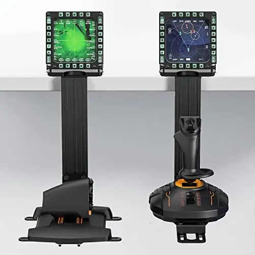 Hotas Desk Mount for Flight Simulator Controls Joystick, Throttle and Hotas Systems, Compatible with Logitech X56, X52, X52 Pro, Thrustmaster T-Flight Hotas, T 16000M, TCA, Airbus Joystick - 2 Pack - Image 8