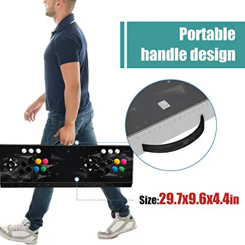 Arcade Fight Stick, 2 players PC Street Fighter Video Game Controller Fighting Joystick for PC, Nintendo Switch, NEOGEO Mini, NeoGeo Pro, PS3,Raspberry Pi, PS Classic, Android - Image 8