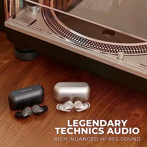 Technics HiFi True Wireless Multipoint Bluetooth Earbuds with Advanced Noise Cancelling, Impressive Call Quality Using JustMyVoice Technology, Alexa Built in, EAH-AZ60-K (Black) - Image 5