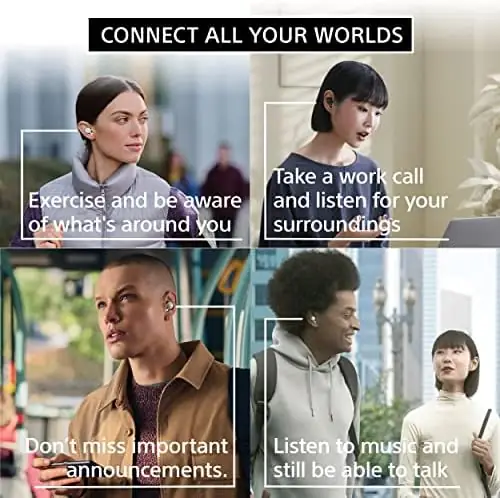 Sony LinkBuds Truly Wireless Earbud Headphones with an Open-Ring Design for Ambient Sounds and Alexa Built-in, Bluetooth Ear Buds Compatible with iPhone and Android, Gray - Image 5