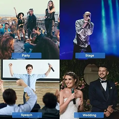 DIGITNOW!Portable Karaoke Microphone Mixer System Set, with Dual UHF Wireless Mic, HDMI-ARC/Optical/AUX & HDMI In/Out in Singing Receiver for Smart TV, PC, KTV, Home Theater, Amplifier, Speaker - Image 6