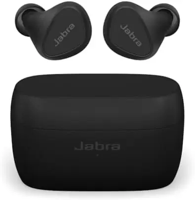 Jabra Elite 5 True Wireless in-Ear Bluetooth Earbuds - Hybrid Active Noise Cancellation (ANC), 6 Built-in Microphones for Clear Calls, Small Ergonomic Fit and 6mm Speakers – Black, Amazon Exclusive