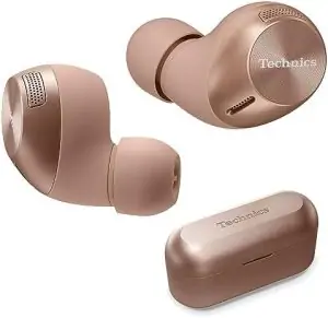 Technics HiFi True Wireless Multipoint Bluetooth Earbuds II, Active Noise Cancelling, 3 Device MultiPoint Connectivity, Impressive Call Quality, LDAC Compatible, EAH-AZ40M2-N (Rose Gold)